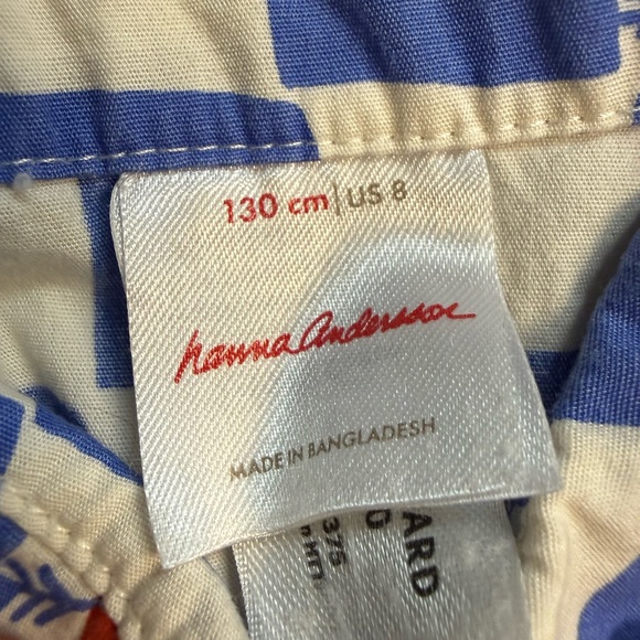 Hanna Andersson Blue and White Checkered Kids Dress - Picture 2 of 3